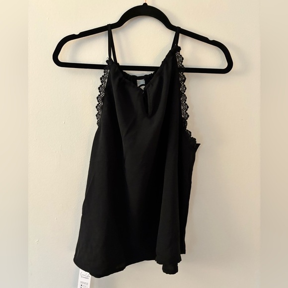 Cupshe Black Lace Trim Top - Picture 2 of 4